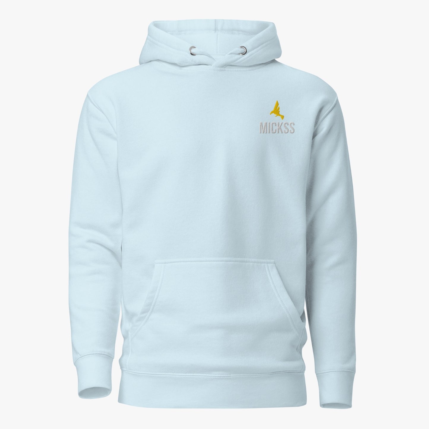 MICKSS lichtblauwe klassieke hoodie